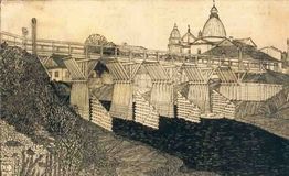 Luck. Wooden bridge