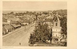Lubieszow. Total view. On the right site Greek catholic church
